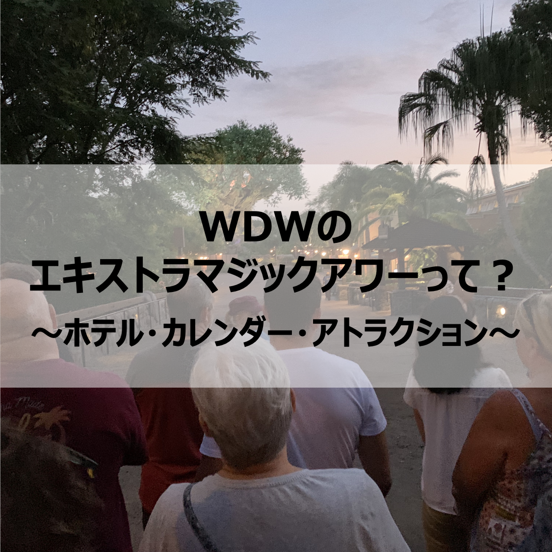 Wdwのエキストラマジックアワーって 対象ホテル 運営カレンダー 稼働アトラクションなど ふたり旅行記 Wdwとユニバーサルオーランドの楽しみ方をご紹介