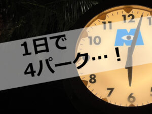 【WDW】滞在1日！？短期間で4パーク楽しむおすすめの方法